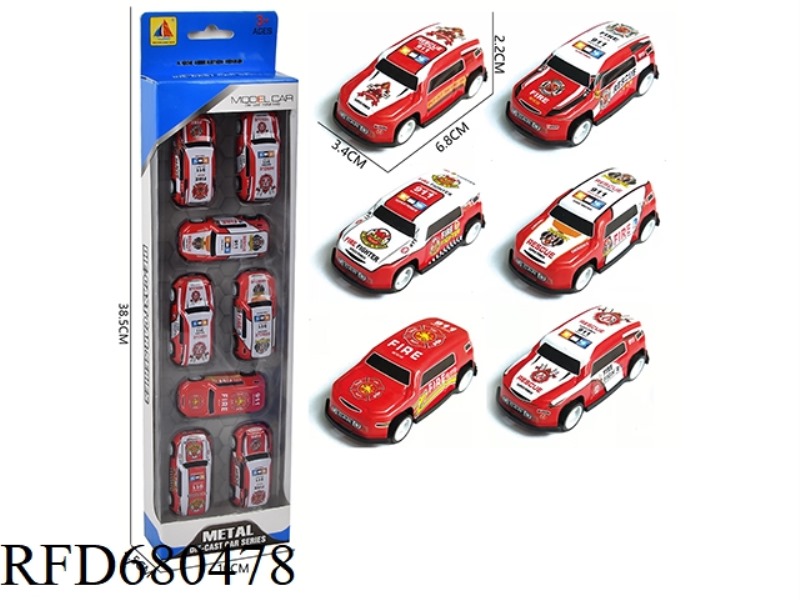 1:64 IRON SHEET REBOUND FIRE ENGINE MODEL