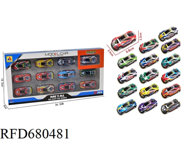 1:64 IRON SHEET REBOUND RACING CAR MODEL