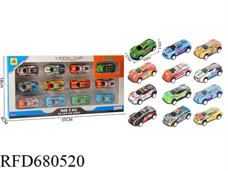 TWELVE IRON SHEET RALLY RACING CARS