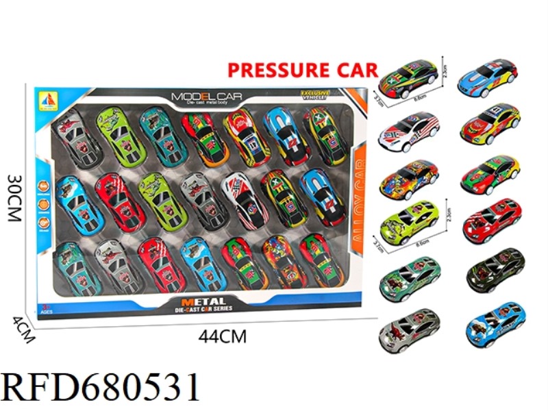 TWENTY-ONE TINPLATE RALLY RACING CARS