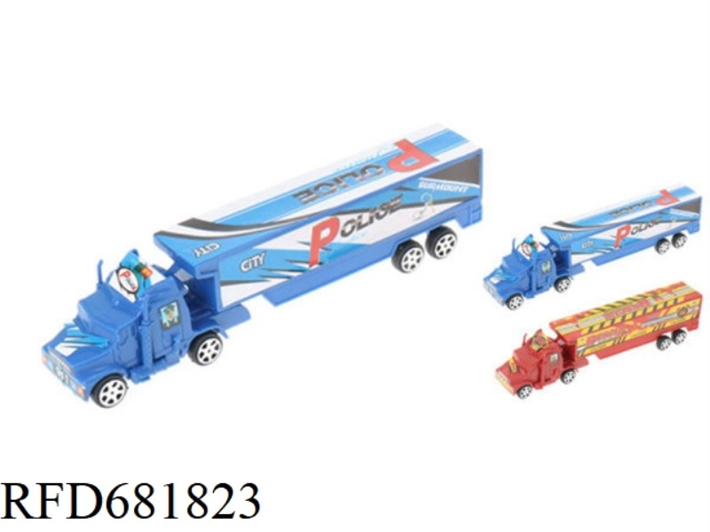 PULL BACK TRAILER CONTAINER TRUCK