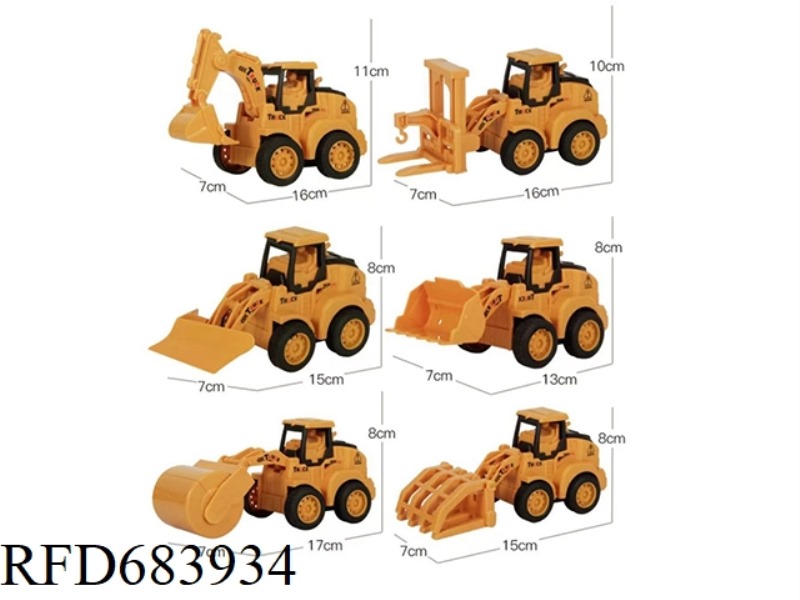 PRESS AND RETURN FORCE DUAL-FUNCTION ENGINEERING VEHICLE (PRODUCT MADE OF NEW ABS MATERIAL)