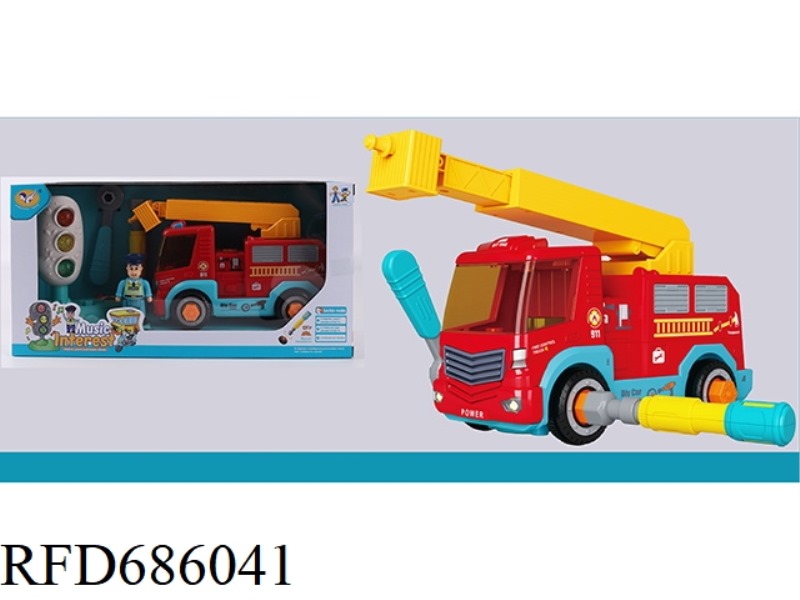 TRAFFIC LIGHTS + MANUAL DISASSEMBLY AND ASSEMBLY MUSIC REBOUND FIRE ENGINE
