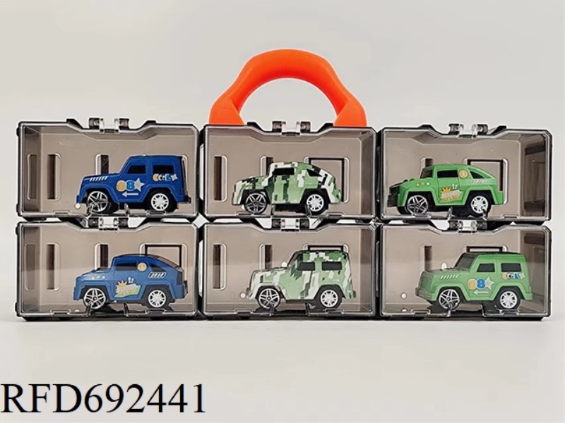 CREATIVE STORAGE CONTAINER TRUCK (WITH 6 PULLBACK TRUCKS)