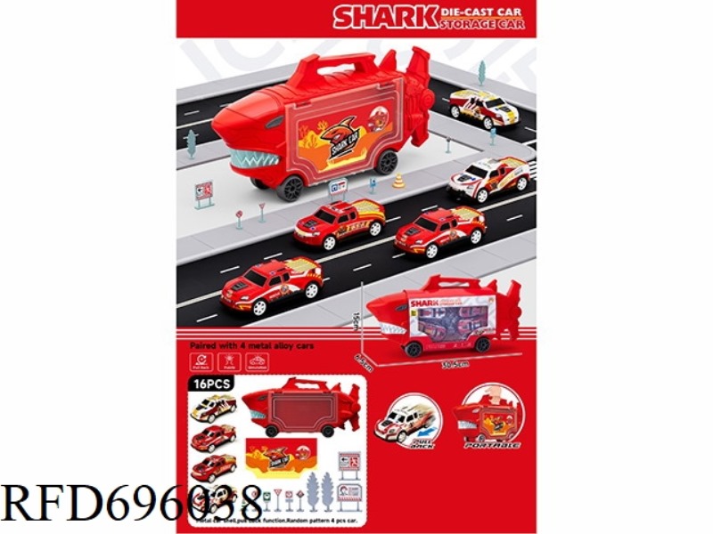 STORAGE RETURN ALLOY FIRE SHARK TRUCK