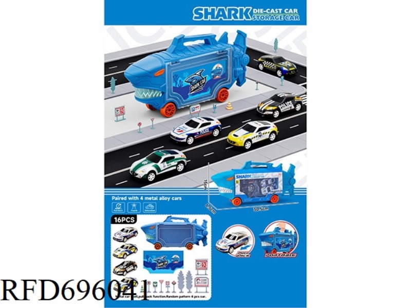 STORAGE POWER ALLOY POLICE SHARK CAR