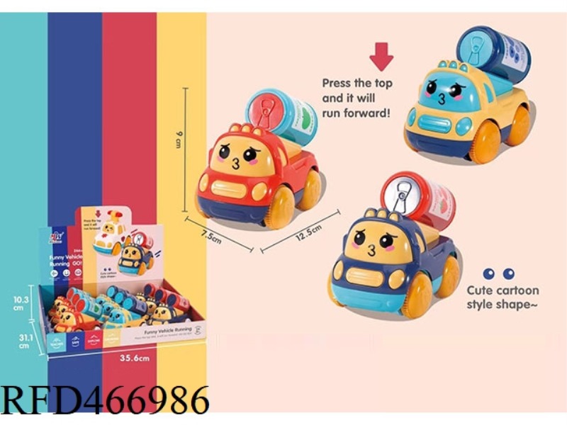 PRESS THE CAR THREE MIXED 9PCS