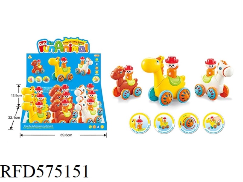 PRESS FUN CARTOON 3 ANIMALS 9PCS