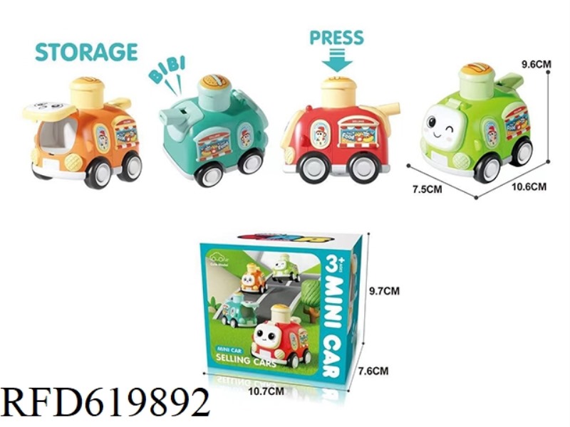 PRESS BURGERS AND SELL WHISTLE CARS