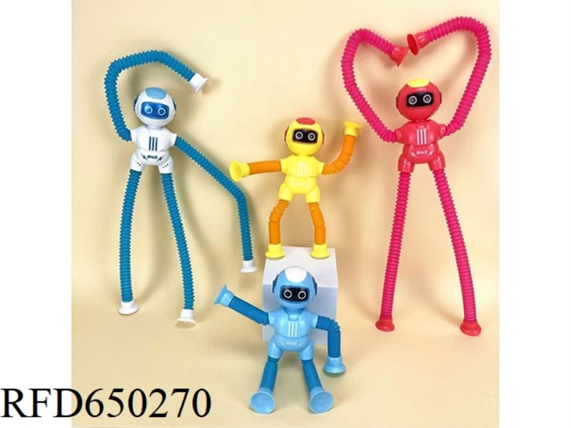 SPACEMAN SUCTION CUP VARIABLE SHAPE STRETCHING TOY