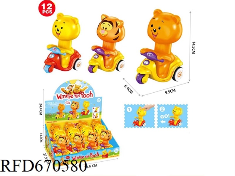 TIGER BEAR PRESSURE VEHICLE (12PCS)