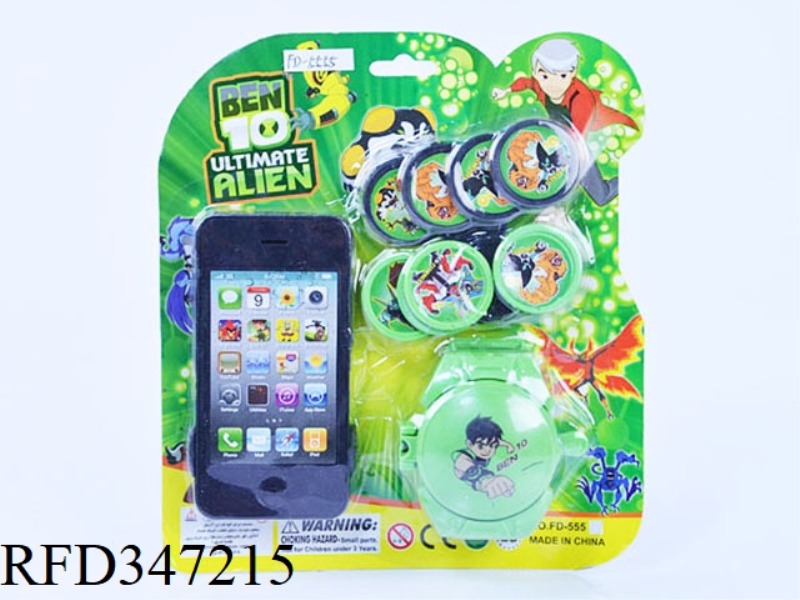 NO. 1 TRANSMITTER WITH APPLE 4 TRANSMITTER PHONE (BEN10 PATTERN)