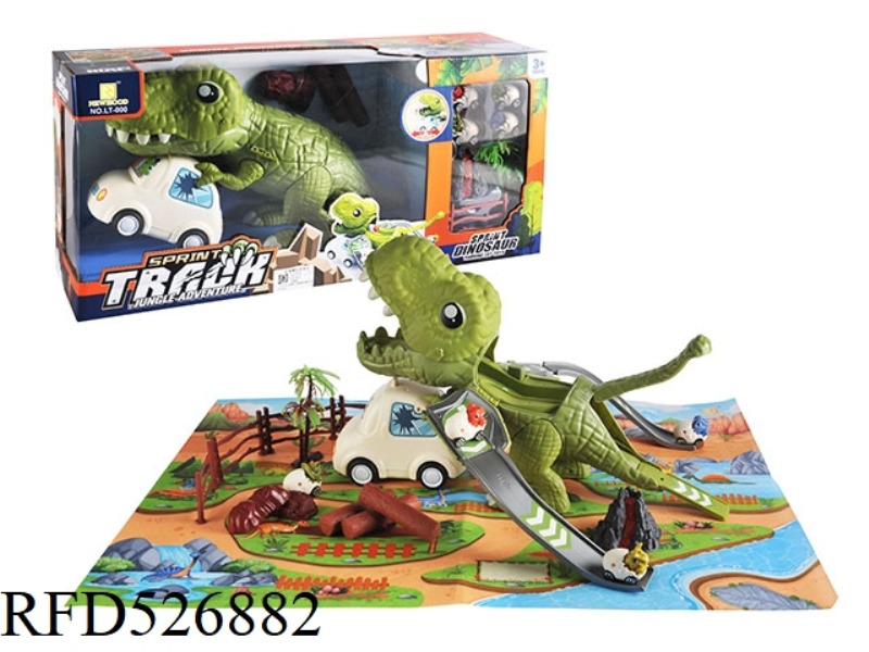 DINOSAURS CATAPULT THROUGH THE HOUSE SCENE TOYS