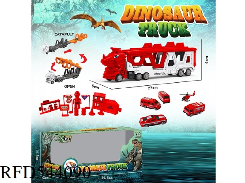 TRICERATOPS FIRE FOLDING EJECTION TRAILER
