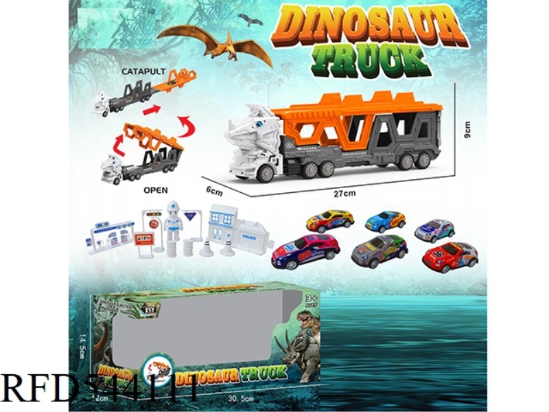 TRICERATOPS CITY FOLDING EJECTION TRAILER