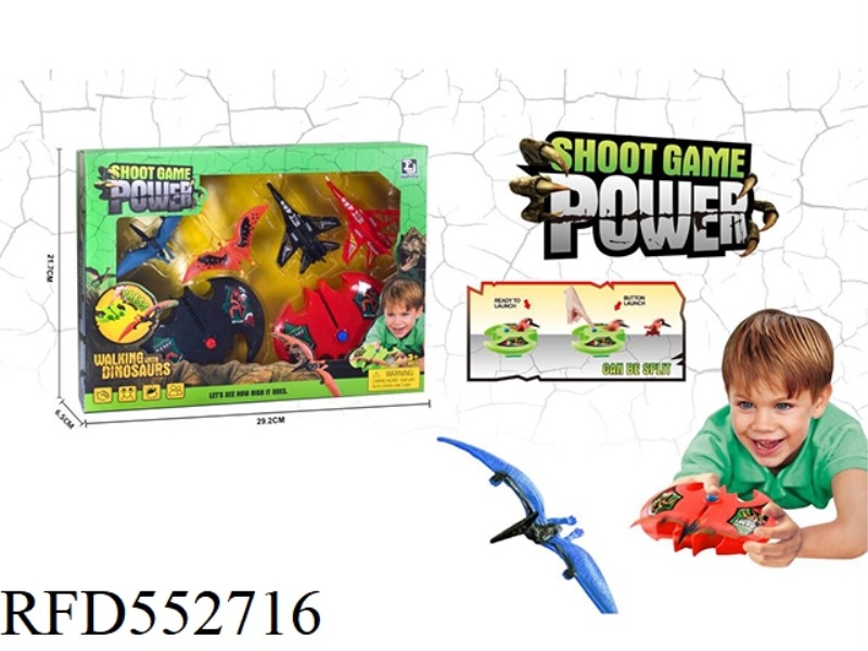 DINOSAUR SET AIRCRAFT LAUNCHER