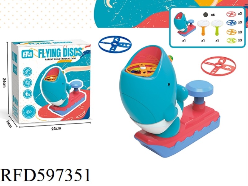 RED FLYING SAUCER SWEET WHALE (12 FLYING SAUCERS +2 NETS)