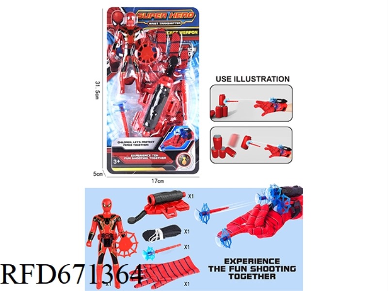 THE SPIDER-MAN LAUNCHER WITH A DOLL