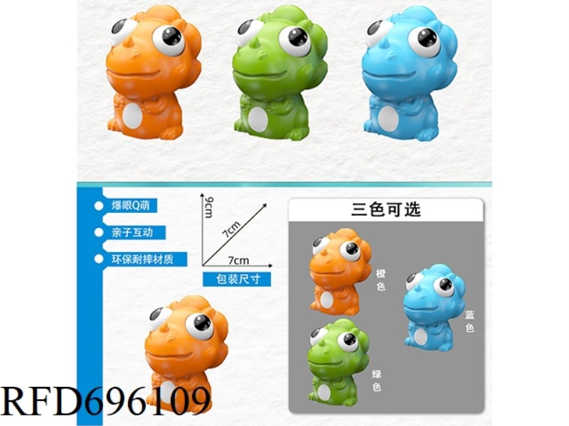 Q-VERSION RUBBER TRICERATOPS
