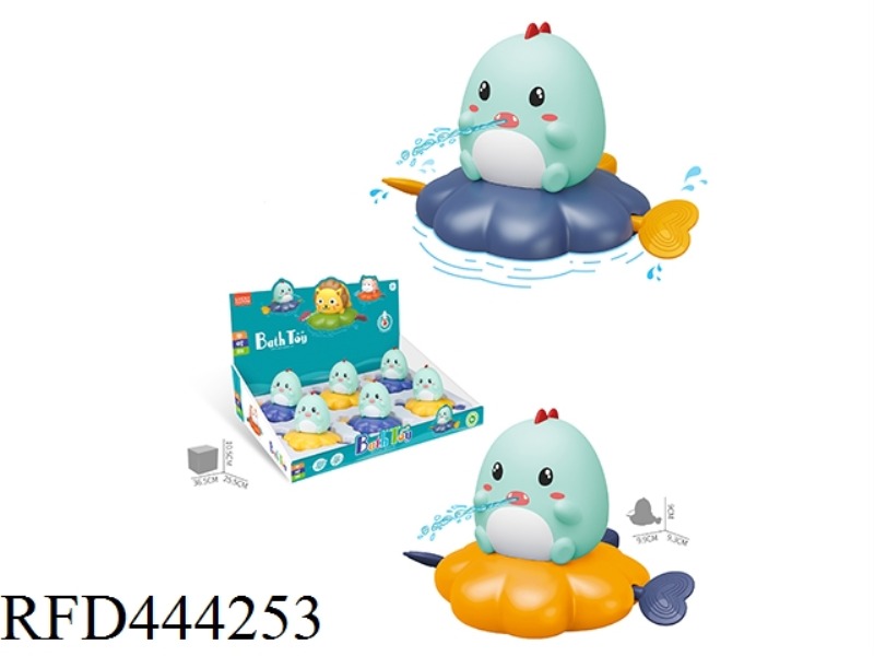 SMALL DINOSAURS SPLASHING IN THE PULL-OUT BATHROOM (WATER TEMPERATURE TEST) (6 / BOX)
