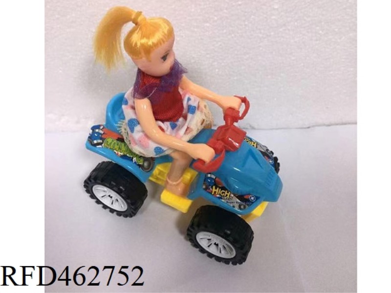 PULL WIRE BARBIE BEACH MOTORCYCLE
