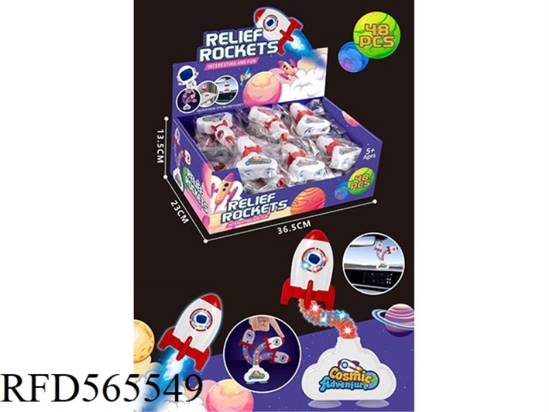 LIGHT STRETCHING ROCKET 48PCS\/DISPLAY BOX