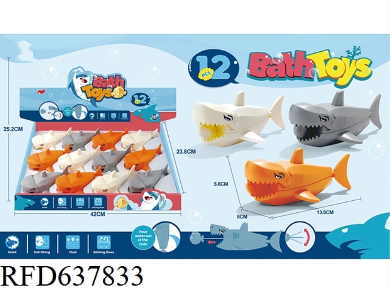 SWIM AND PULL A LINE SHARK