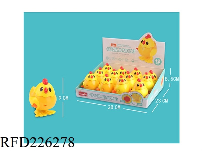CARTOON WIND UP JUMP CHOOK 12PCS