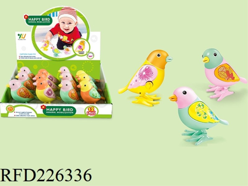 WIND UP BIRD 12PCS