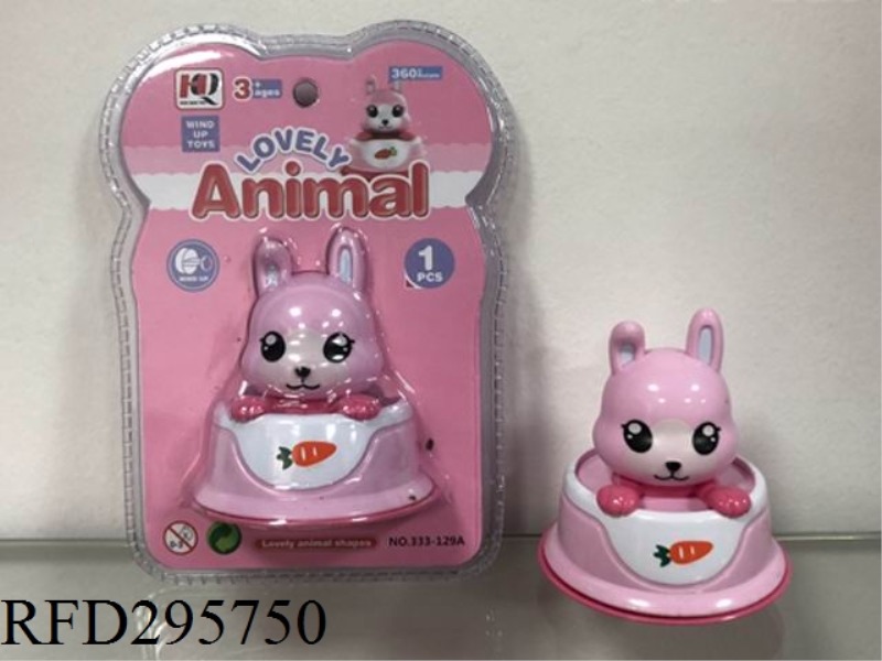 CARTOON WIND UP ANIMAL CAR