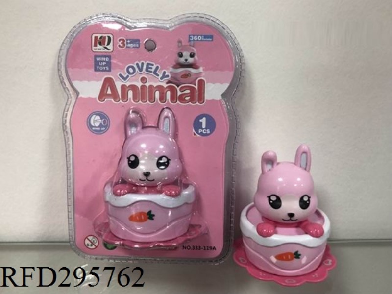 CARTOON WIND UP ANIMAL CAR