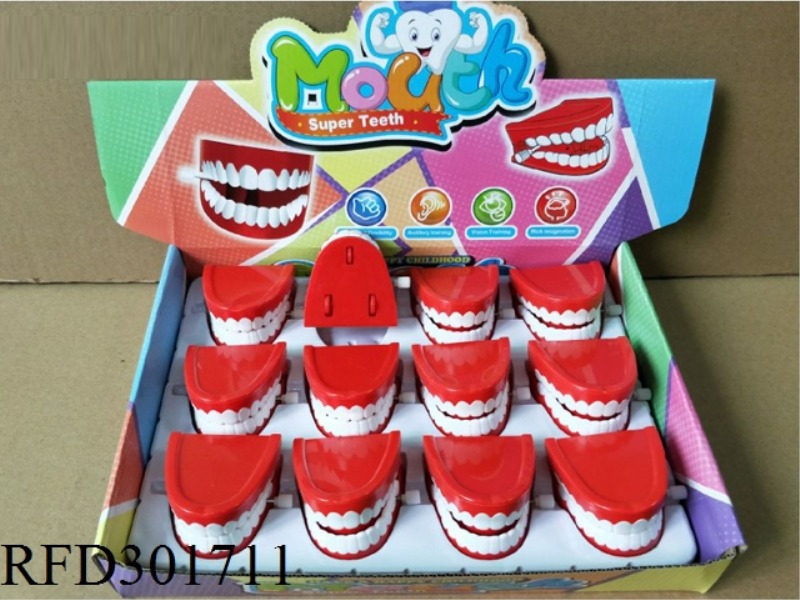 WIND UP SLIDE JUMP TOOTH NOT EYES 12PCS