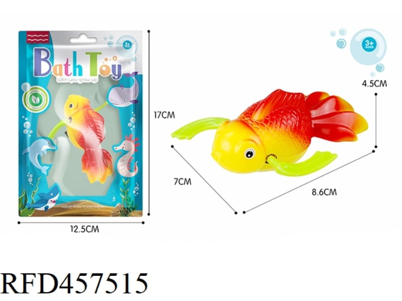 NEW SWIMMER GOLDFISH SWIMMING IN THE UPPER CHAIN BATHROOM