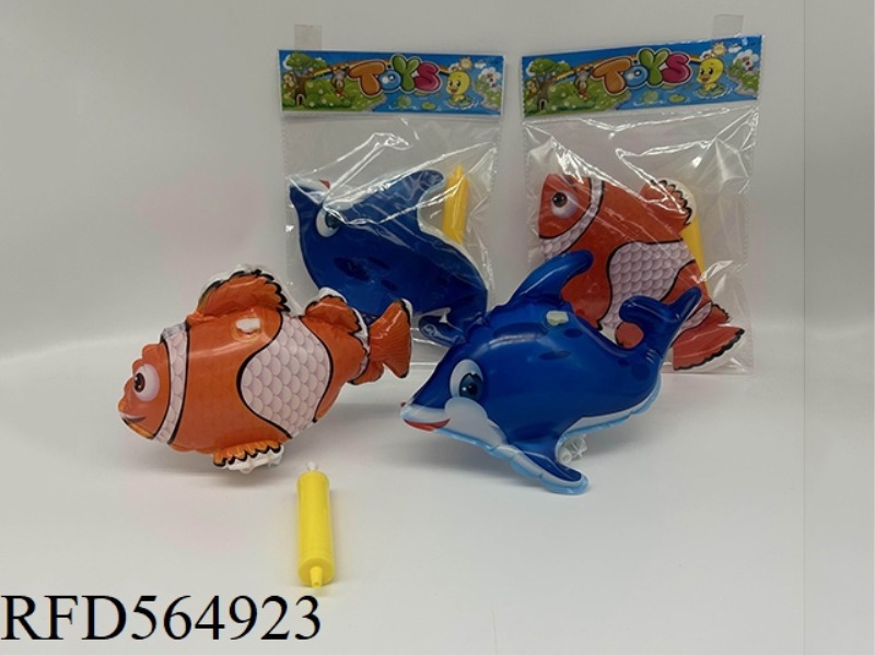 INFLATABLE AMPHIBIOUS CLOWNFISH/DOLPHIN (TANK)