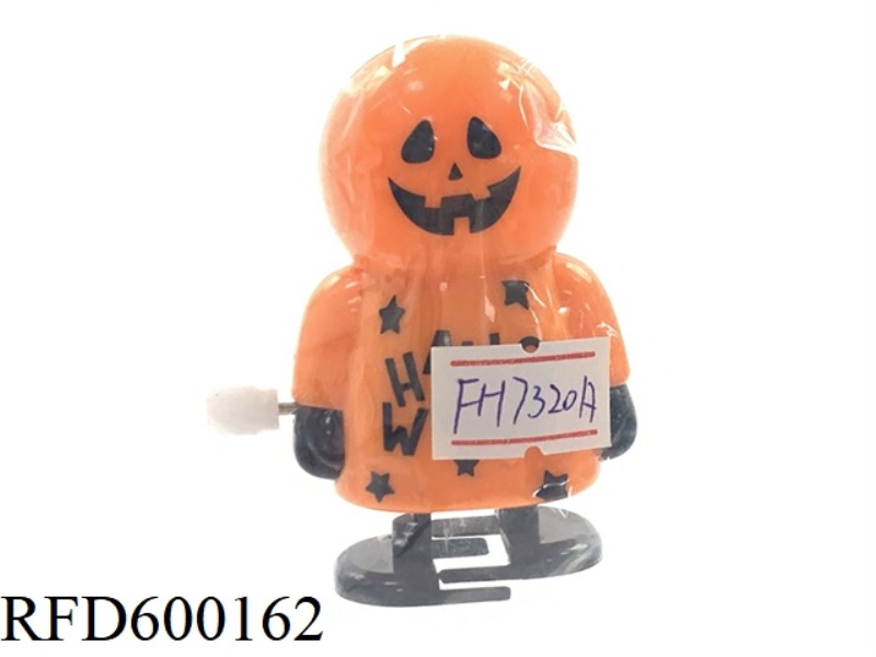 HALLOWEEN CHAIN WALKING PUMPKIN MAN WIND-UP TOY EASTER