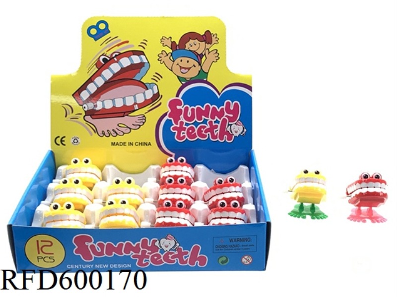 HALLOWEEN PRINT EYE CHAIN JUMP TEETH 12PCS