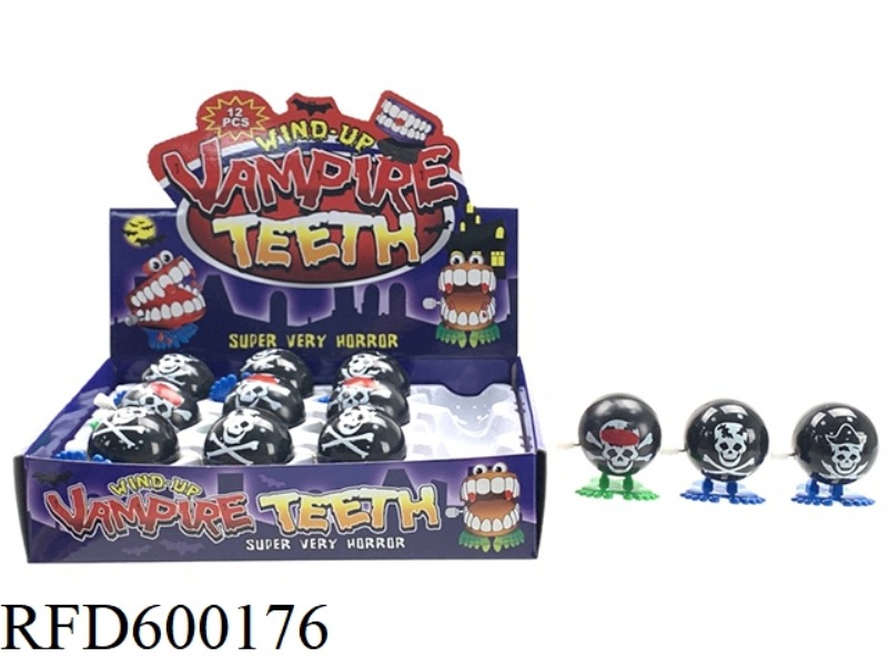 HALLOWEEN CHAIN JUMP THREE SKELETON PIRATES 12PCS