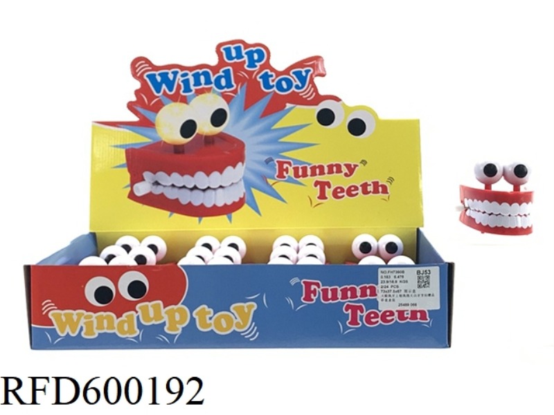 BIG EYE JUMP TOOTH CHAIN JUMP BIG WHITE DENTISTRY GIFT 12PCS
