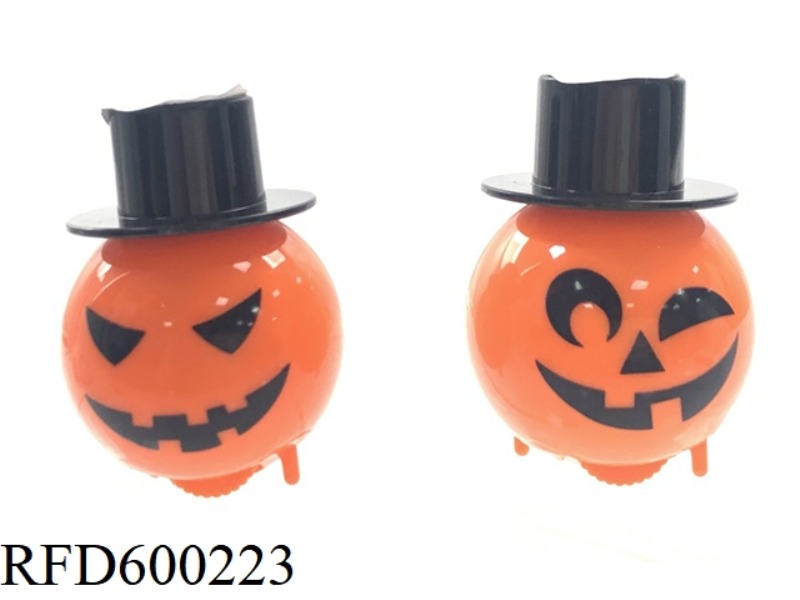 CHAIN 2 EMOTICON ROTATING TOP HAT PUMPKINS