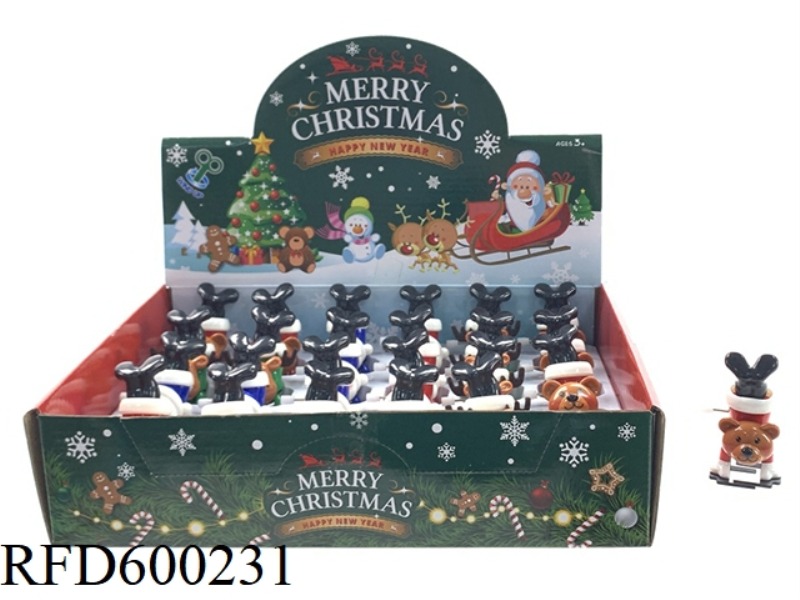 UPCHAIN SANTA CLAUS SNOWMAN PENGUIN BEAR FOUR 24PCS