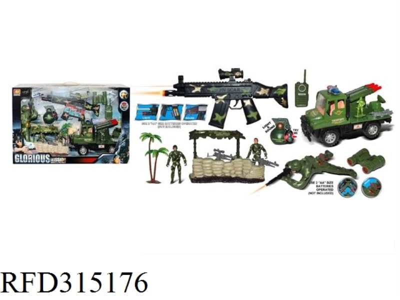 MILITARY SET WITH LIGHT SOUND