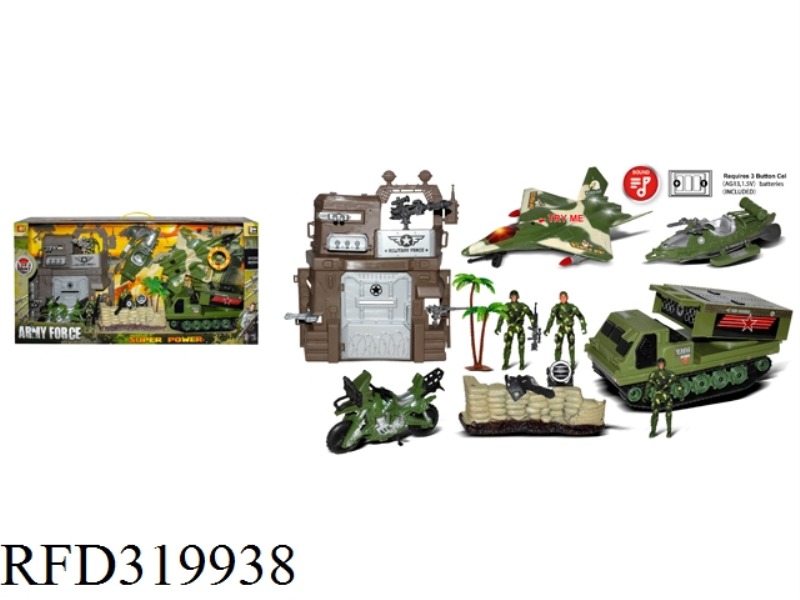 MILITARY SET WITH LIGHT SOUND