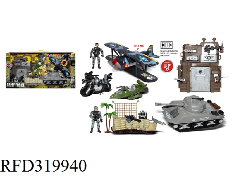 MILITARY SET WITH LIGHT SOUND