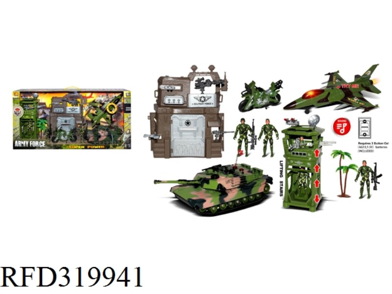 MILITARY SET WITH LIGHT SOUND