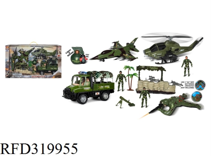 MILITARY SET WITH LIGHT SOUND