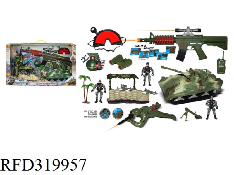 MILITARY SET WITH LIGHT SOUND