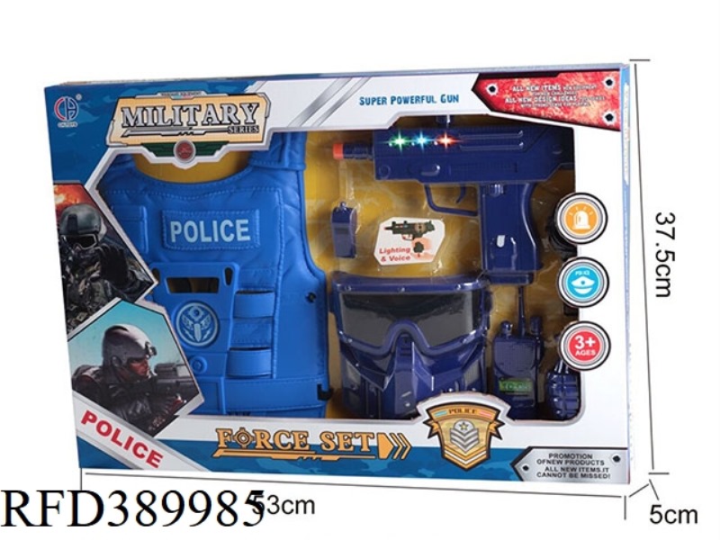 (GCC) POLICE KIT (LIGHT & SOUND KIT AG13*3)