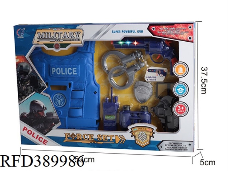 (GCC) POLICE KIT (LIGHT & SOUND KIT AG13*3)