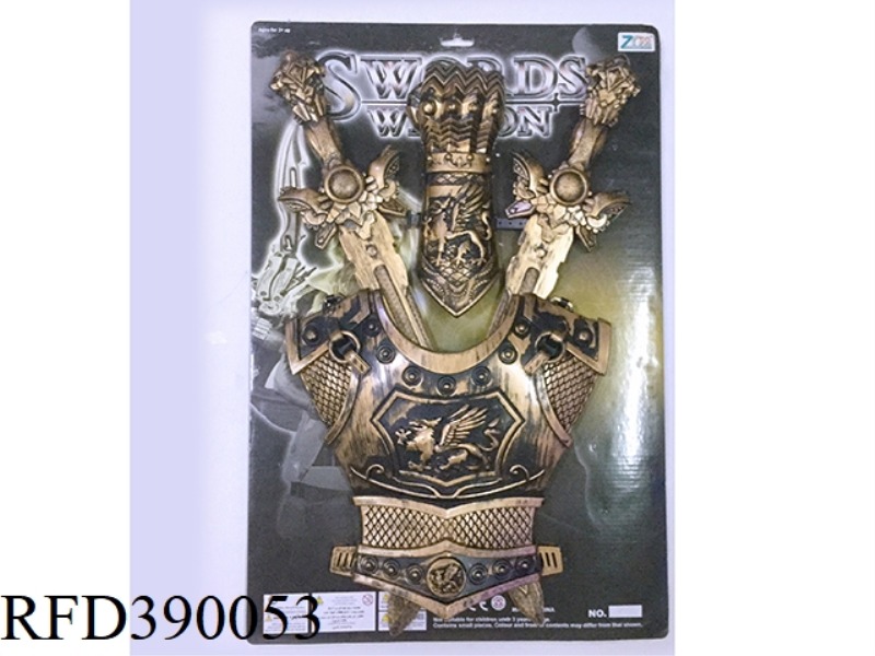 BRONZE DOUBLE SWORD ARMOR + BRACER
