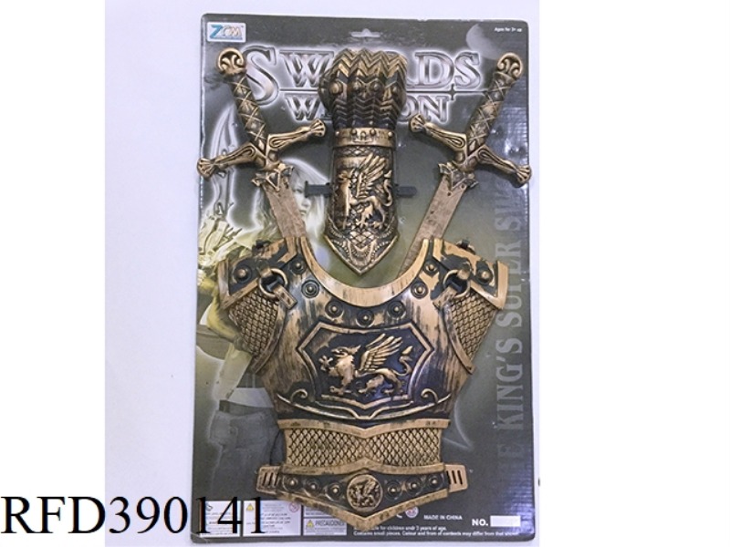 BRONZE DOUBLE SWORD ARMOR + BRACER